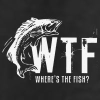 WTF Where's The Fish's Funny Fishing Golf Towel