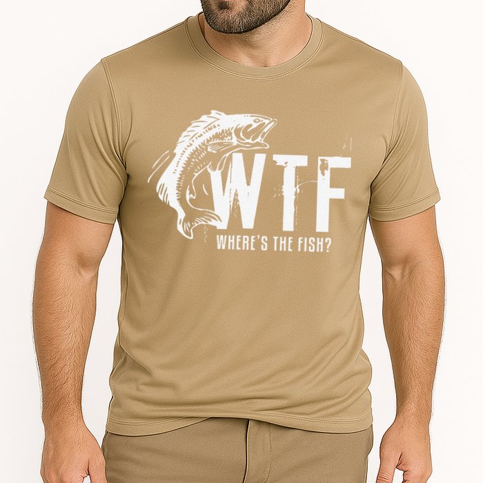 WTF Where's The Fish's Funny Fishing Performance Shirt
