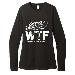 Wtf WhereS The Fish Funny Fishing Lover Gift Funny Gift Womens CVC Long Sleeve Shirt