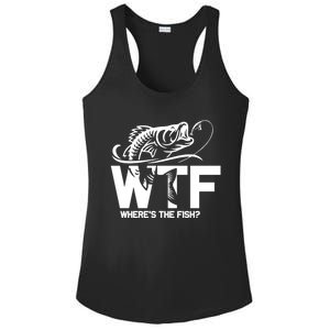 Wtf WhereS The Fish Funny Fishing Lover Gift Funny Gift Ladies PosiCharge Competitor Racerback Tank