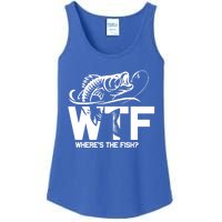 Wtf WhereS The Fish Funny Fishing Lover Gift Funny Gift Ladies Essential Tank