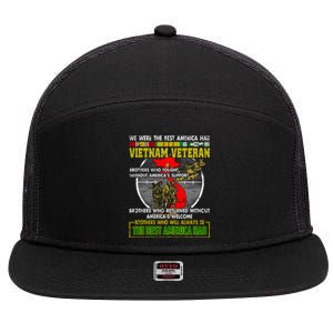 We Were The Best America Had Vietnam Veteran Brothers 7 Panel Mesh Trucker Snapback Hat