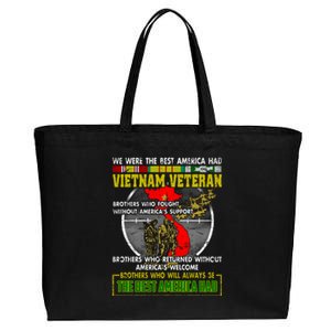 We Were The Best America Had Vietnam Veteran Brothers Cotton Canvas Jumbo Tote