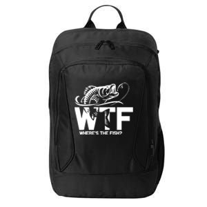 Wtf WhereS The Fish Funny Fishing Lover Gift City Backpack