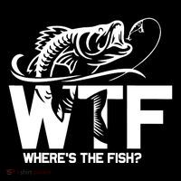 Wtf WhereS The Fish Funny Fishing Lover Gift Flatbill Hat