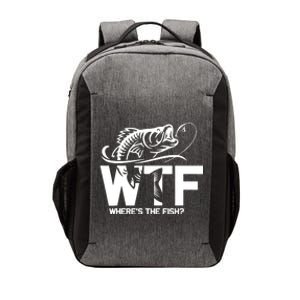 Wtf WhereS The Fish Funny Fishing Lover Gift Vector Backpack