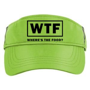 Wtf Wheres The Food Funny Thanksgiving Turkey Day Foodies Cute Gift Adult Drive Performance Visor