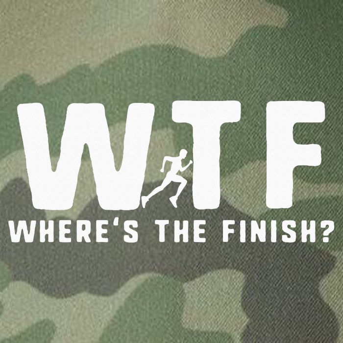 WTF Where's The Finish Funny Running Legacy Tie Dye Trucker Hat