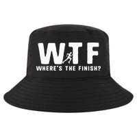 WTF Where's The Finish Funny Running Cool Comfort Performance Bucket Hat