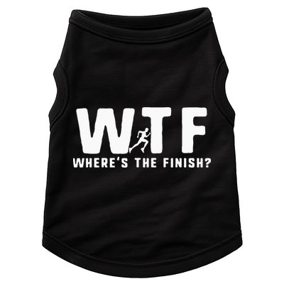 WTF Where's The Finish Funny Running Doggie Tank