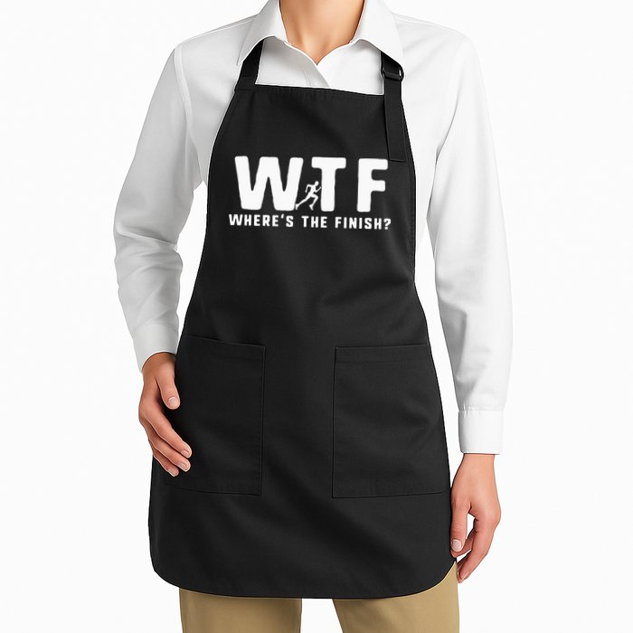 WTF Where's The Finish Funny Running Apron