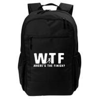 WTF Where's The Finish Funny Running Backpack