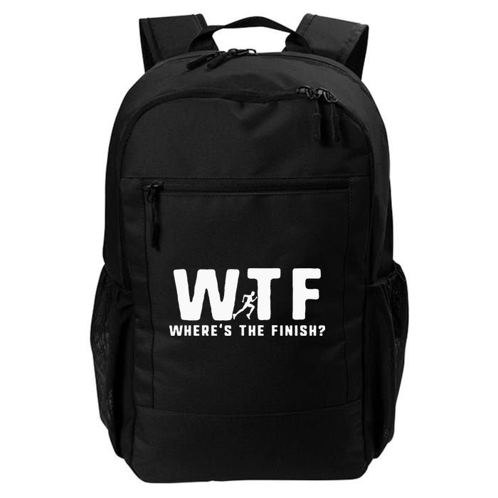 WTF Where's The Finish Funny Running Backpack