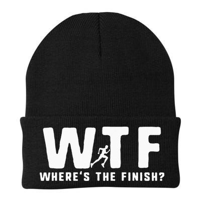 WTF Where's The Finish Funny Running Beanie