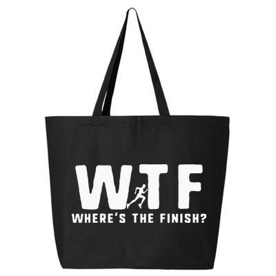 WTF Where's The Finish Funny Running 25L Jumbo Tote