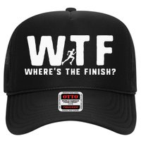 WTF Where's The Finish Funny Running Trucker Hat