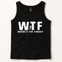 WTF Where's The Finish Funny Running Tank Top