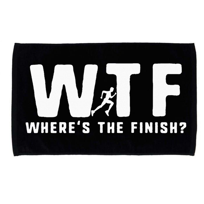 WTF Where's The Finish Funny Running Microfiber Hand Towel