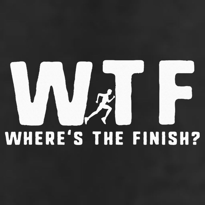 WTF Where's The Finish Funny Running Microfiber Hand Towel