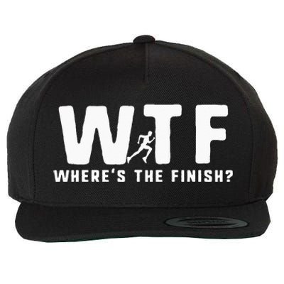 WTF Where's The Finish Funny Running Wool Snapback Cap