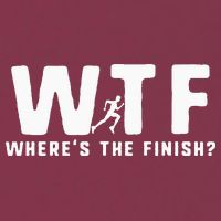 WTF Where's The Finish Funny Running 16oz Travel Tumbler