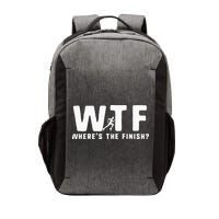 WTF Where's The Finish Funny Running Vector Backpack