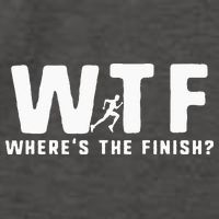WTF Where's The Finish Funny Running Vector Backpack