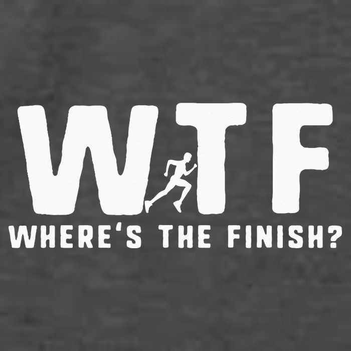 WTF Where's The Finish Funny Running Vector Backpack