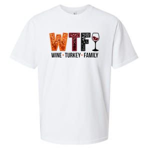 Wtf Wine Turkey Family Sueded Cloud Jersey T-Shirt