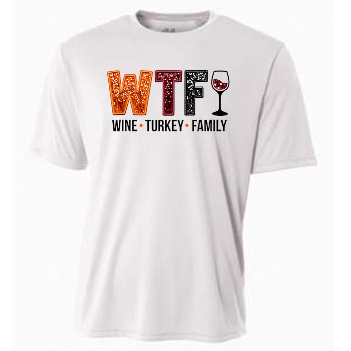 Wtf Wine Turkey Family Cooling Performance Crew T-Shirt