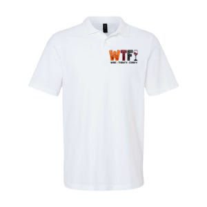 Wtf Wine Turkey Family Softstyle Adult Sport Polo