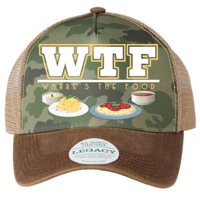 Wtf Wheres The Food Italian Pasta Spaghetti Lover Great Gift Legacy Tie Dye Trucker Hat