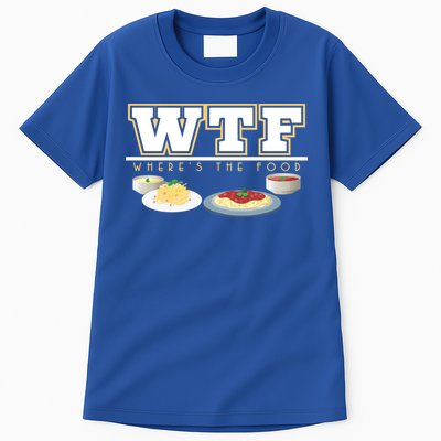 Wtf Wheres The Food Italian Pasta Spaghetti Lover Great Gift Tall T-Shirt