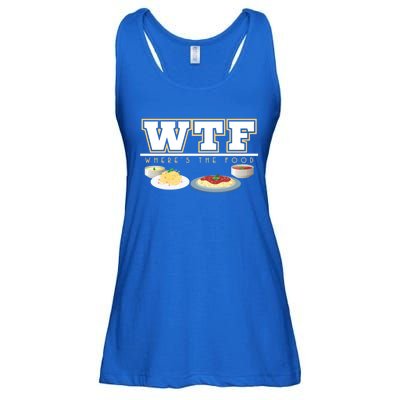 Wtf Wheres The Food Italian Pasta Spaghetti Lover Great Gift Ladies Essential Flowy Tank