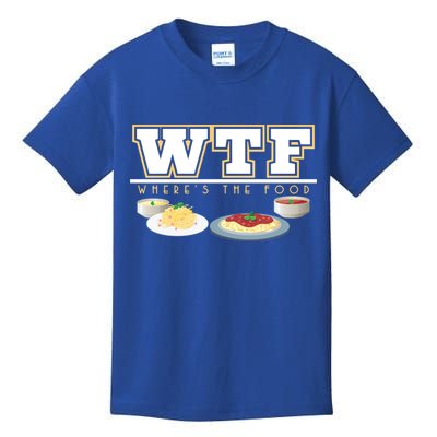 Wtf Wheres The Food Italian Pasta Spaghetti Lover Great Gift Kids T-Shirt