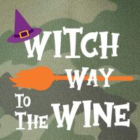 Witch Way To The Wine Funny Halloween Drinking Top Legacy Tie Dye Trucker Hat