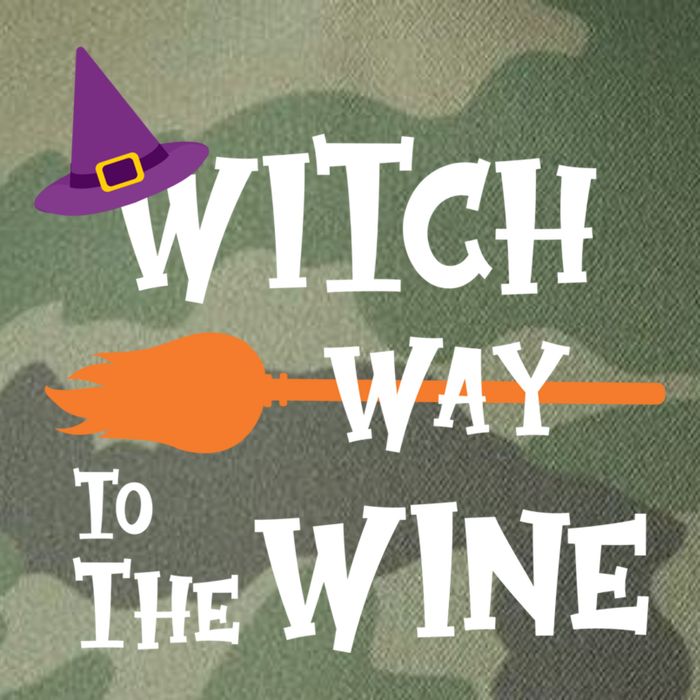 Witch Way To The Wine Funny Halloween Drinking Top Legacy Tie Dye Trucker Hat