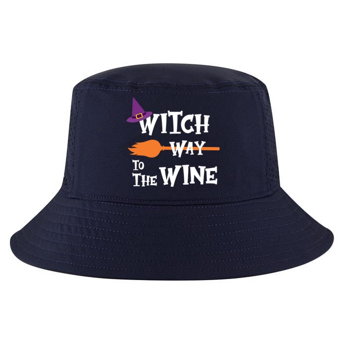 Witch Way To The Wine Funny Halloween Drinking Top Cool Comfort Performance Bucket Hat