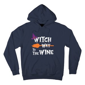 Witch Way To The Wine Funny Halloween Drinking Top Hoodie