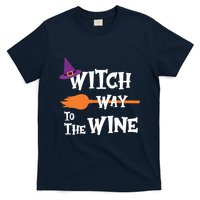Witch Way To The Wine Funny Halloween Drinking Top T-Shirt