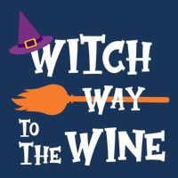 Witch Way To The Wine Funny Halloween Drinking Top Drawstring Bag