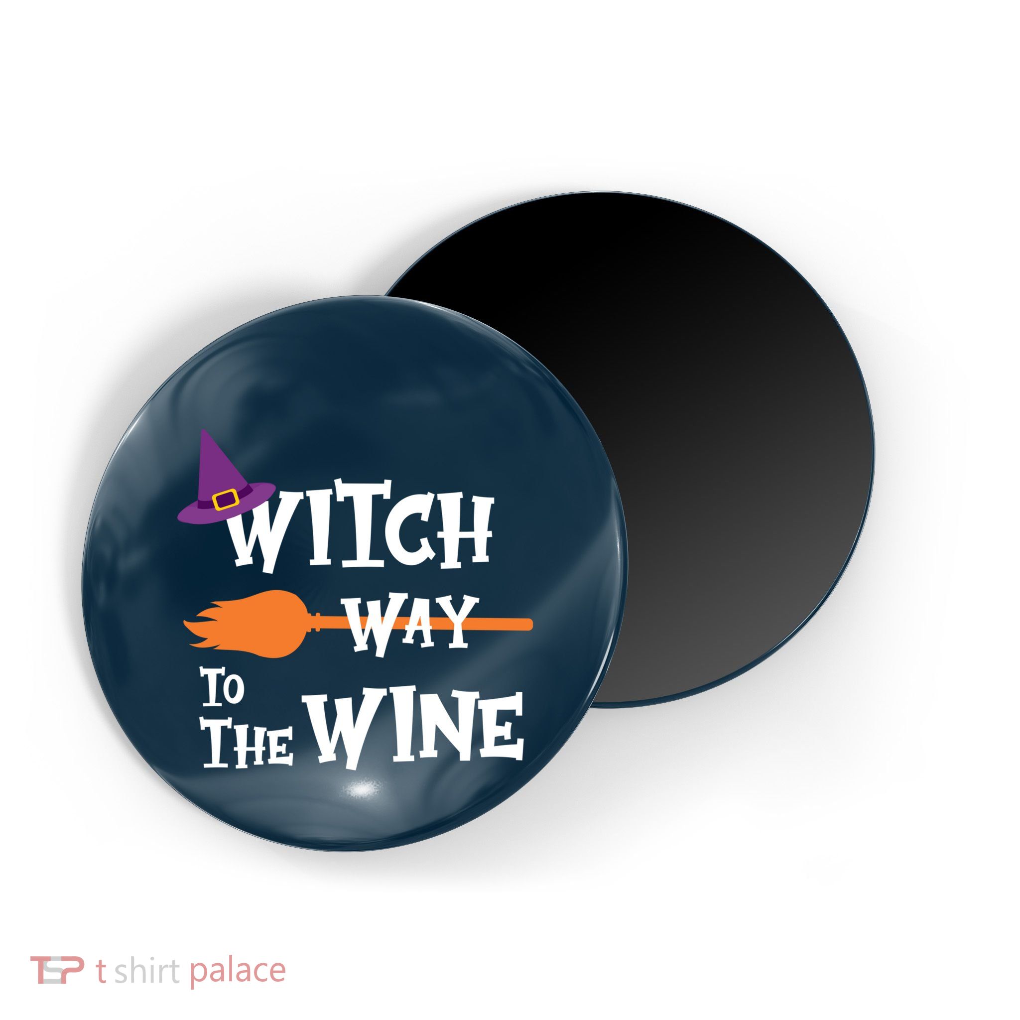 Witch Way To The Wine Funny Halloween Drinking Top Magnet