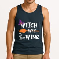 Witch Way To The Wine Funny Halloween Drinking Top Tank Top