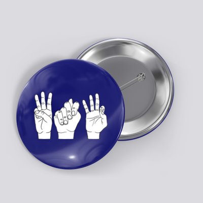 Wtf What The F Funny Sign Language Design Cool Gift Button