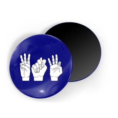 Wtf What The F Funny Sign Language Design Cool Gift Magnet