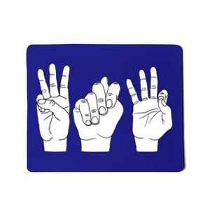 Wtf What The F Funny Sign Language Design Cool Gift Mousepad