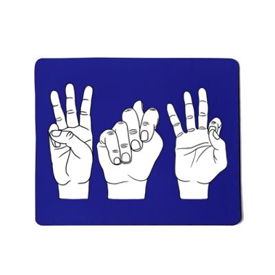 Wtf What The F Funny Sign Language Design Cool Gift Mousepad