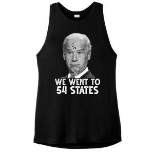 We Went To 54 States Joe Biden Loading Anti Biden Funny Ladies PosiCharge Tri-Blend Wicking Tank