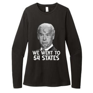 We Went To 54 States Joe Biden Loading Anti Biden Funny Womens CVC Long Sleeve Shirt