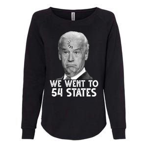 We Went To 54 States Joe Biden Loading Anti Biden Funny Womens California Wash Sweatshirt